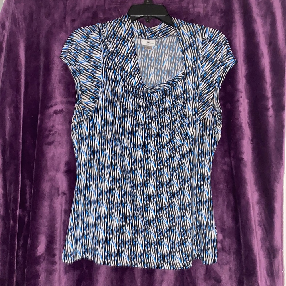 Worthington blouse. Great for work dress! Gently worn. Versatile!